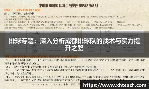 排球专题：深入分析成都排球队的战术与实力提升之路